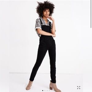 Madewell Charcoal Denim Overalls